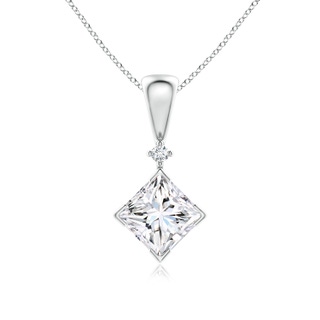 5.1mm GVS2 Princess-Cut Diamond Pendant in P950 Platinum