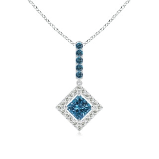 Princess AAA Enhanced Blue Diamond