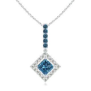 Princess AAA Enhanced Blue Diamond