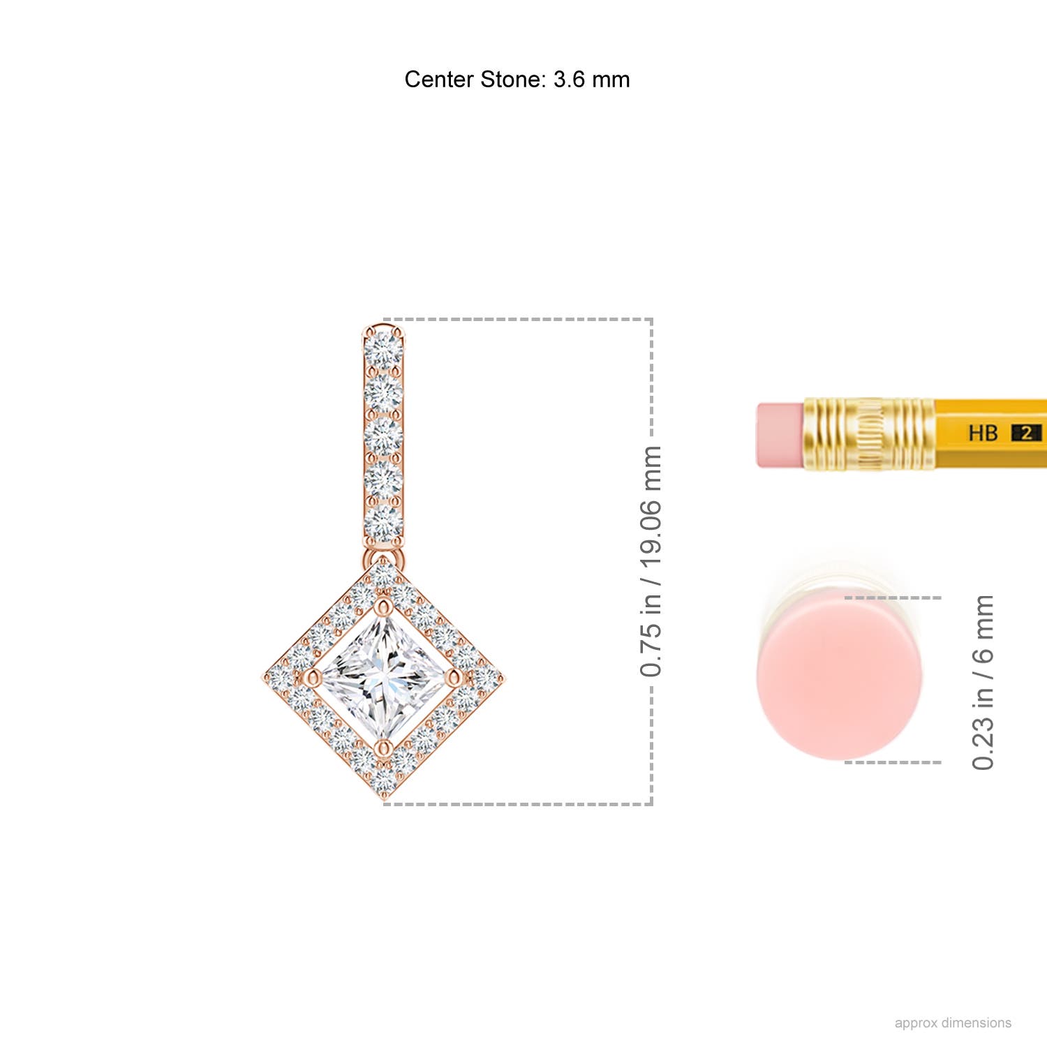 G, VS2 / 0.39 CT / 14 KT Rose Gold