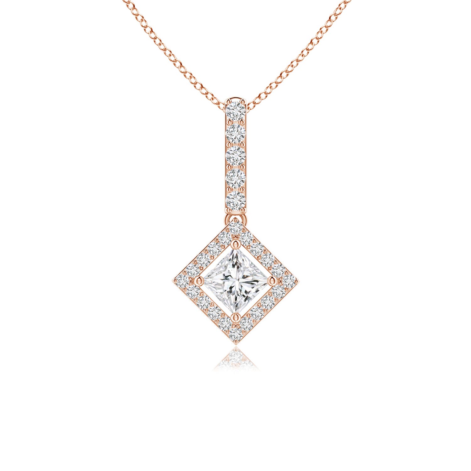 H, SI2 / 0.39 CT / 14 KT Rose Gold