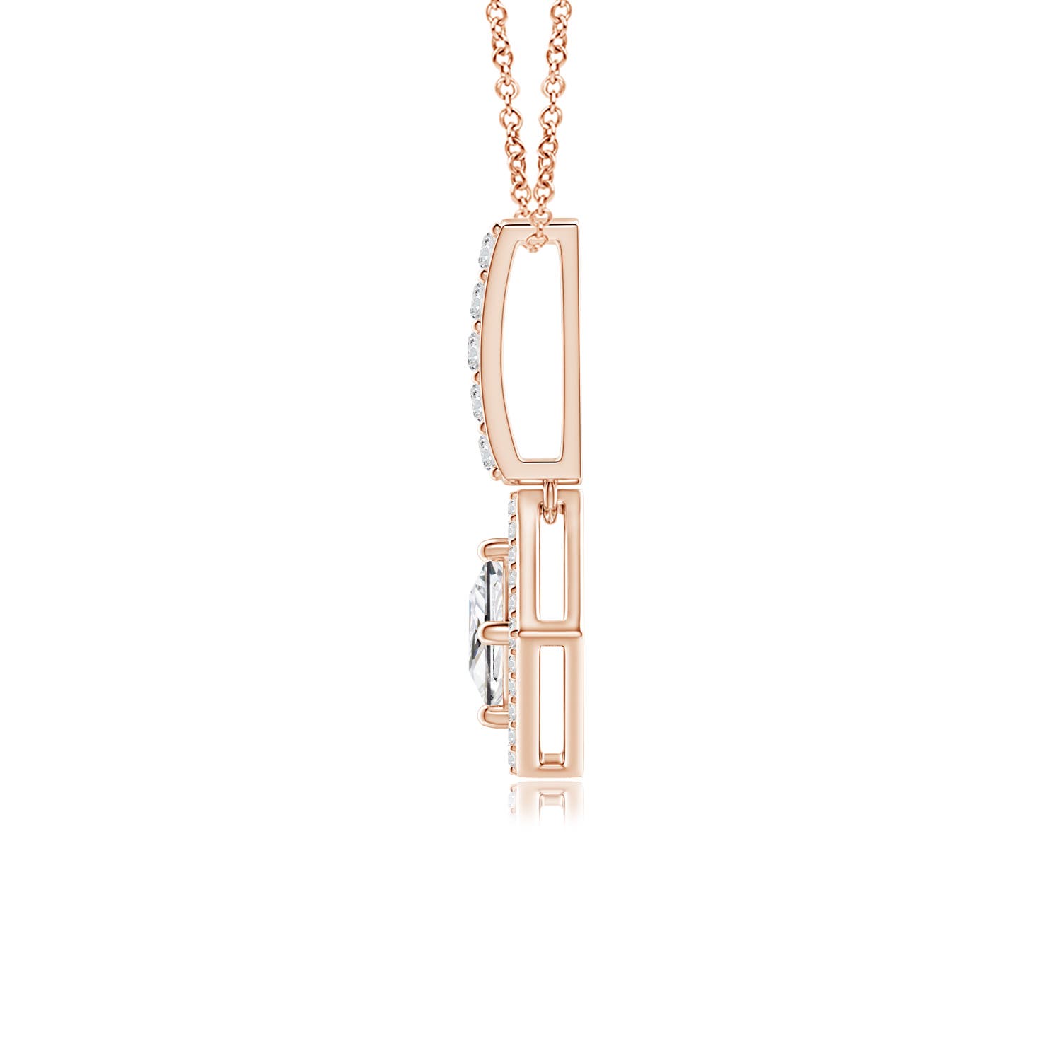 H, SI2 / 0.39 CT / 14 KT Rose Gold