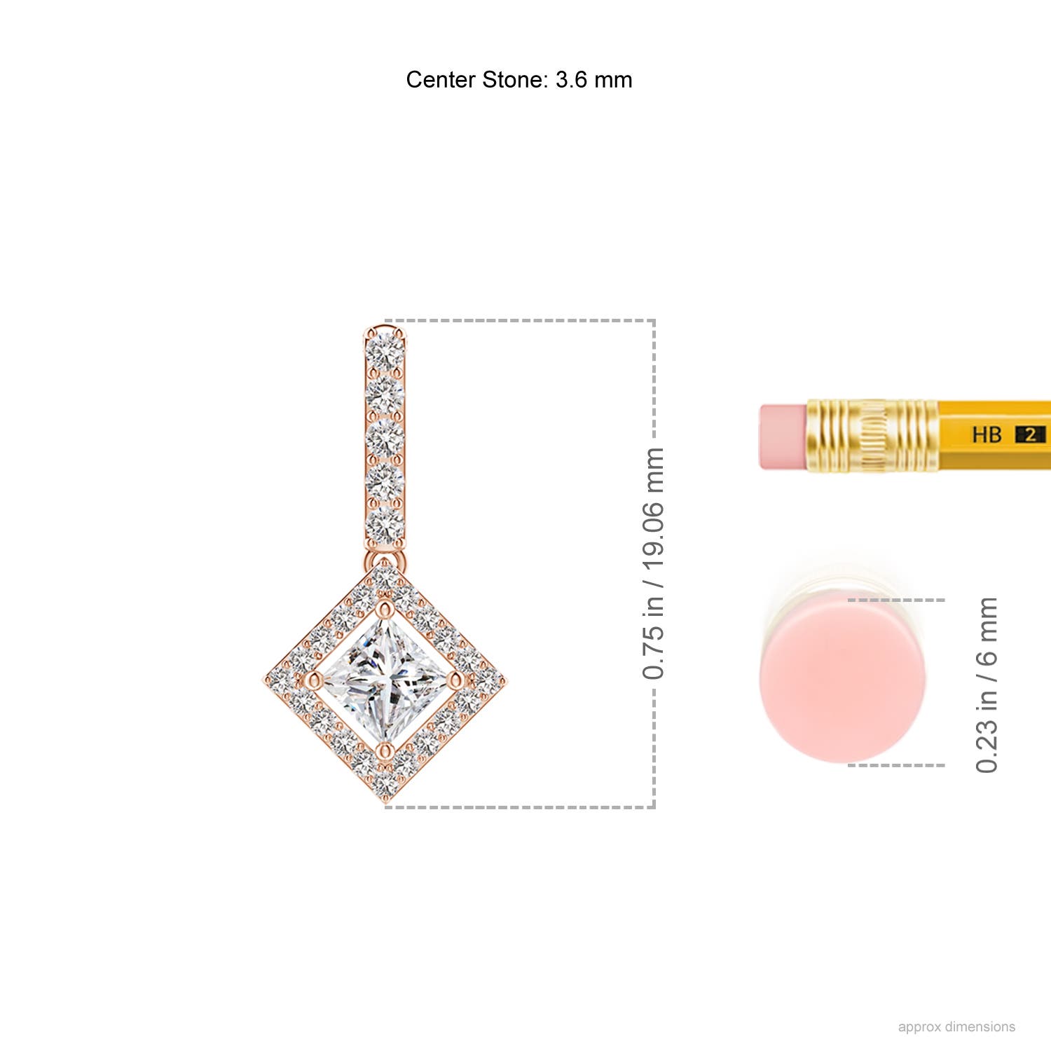 I-J, I1-I2 / 0.39 CT / 14 KT Rose Gold