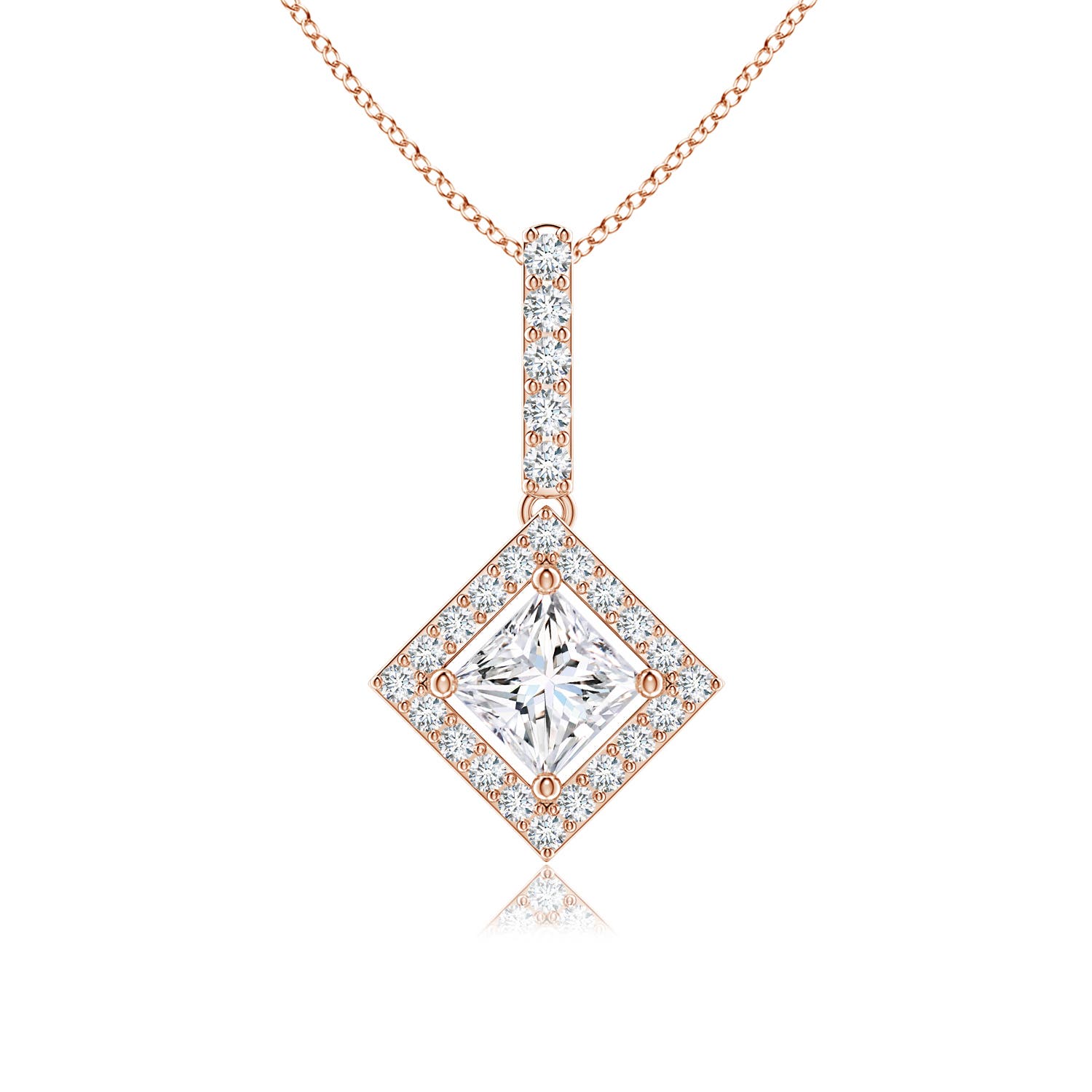 G, VS2 / 0.75 CT / 14 KT Rose Gold