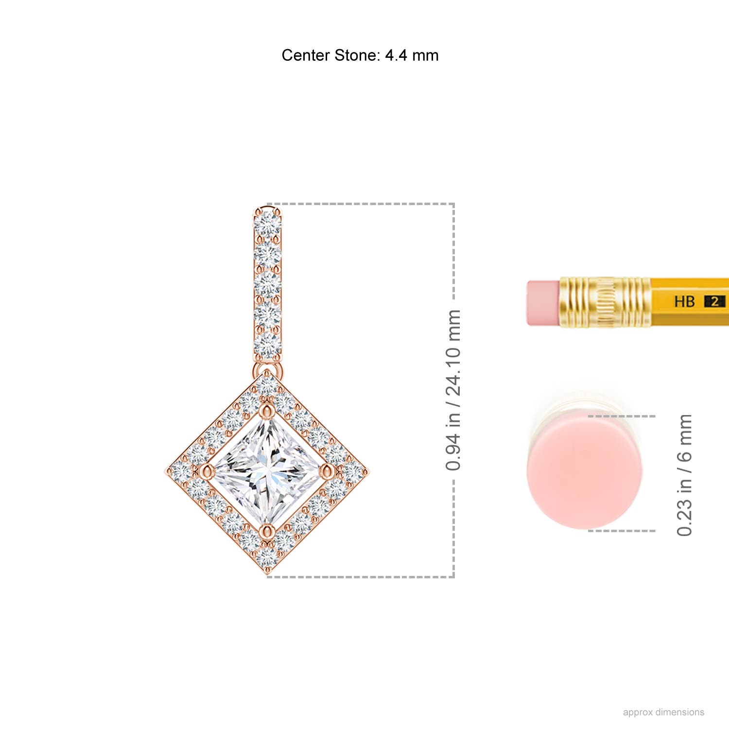 G, VS2 / 0.75 CT / 14 KT Rose Gold