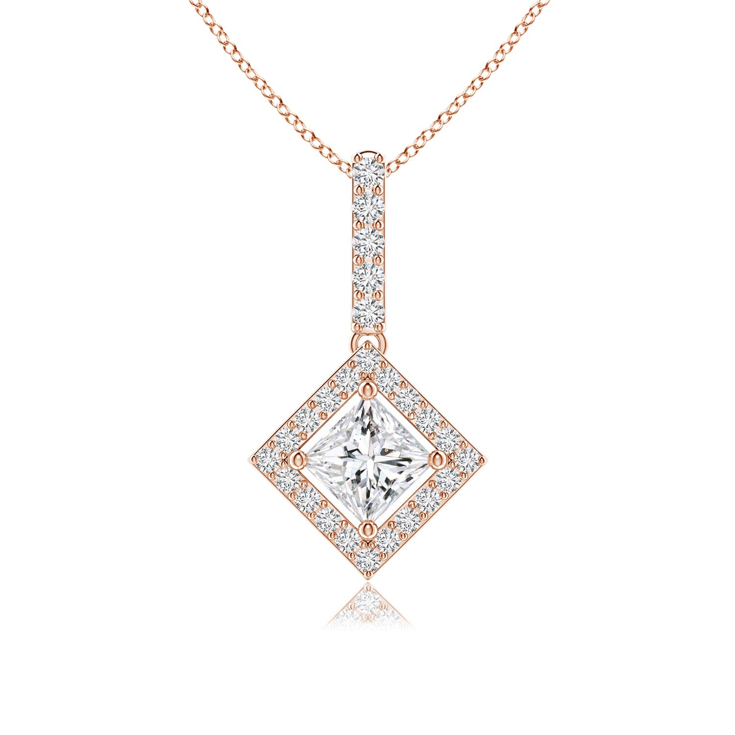 H, SI2 / 0.75 CT / 14 KT Rose Gold