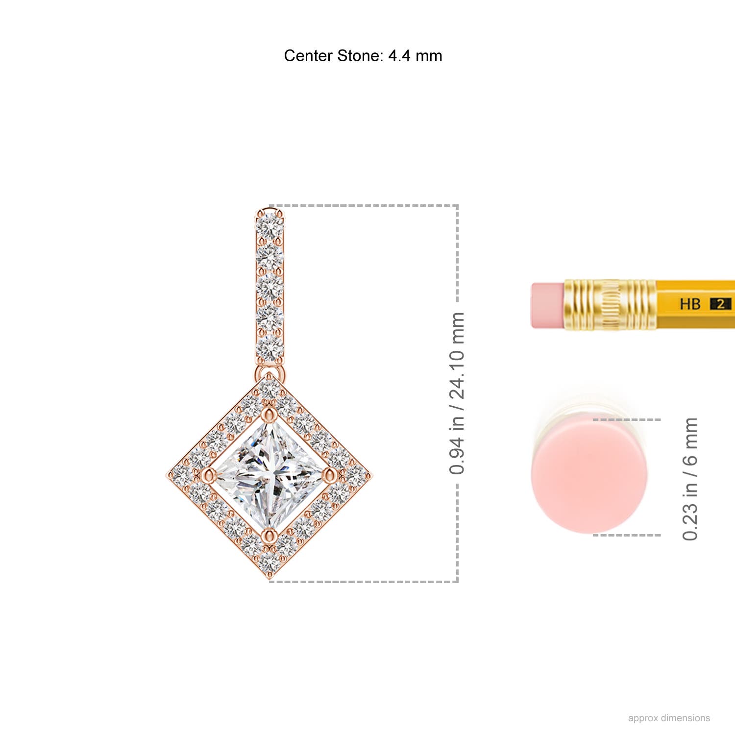 I-J, I1-I2 / 0.75 CT / 14 KT Rose Gold