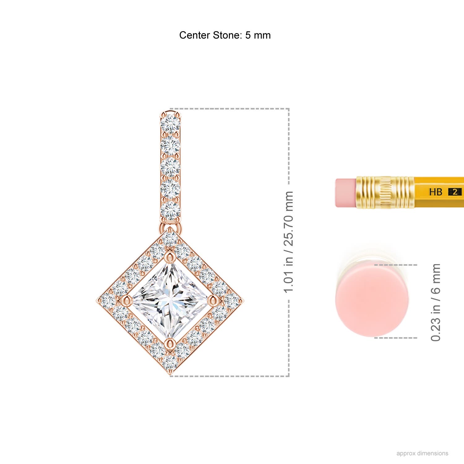 G, VS2 / 1.01 CT / 14 KT Rose Gold