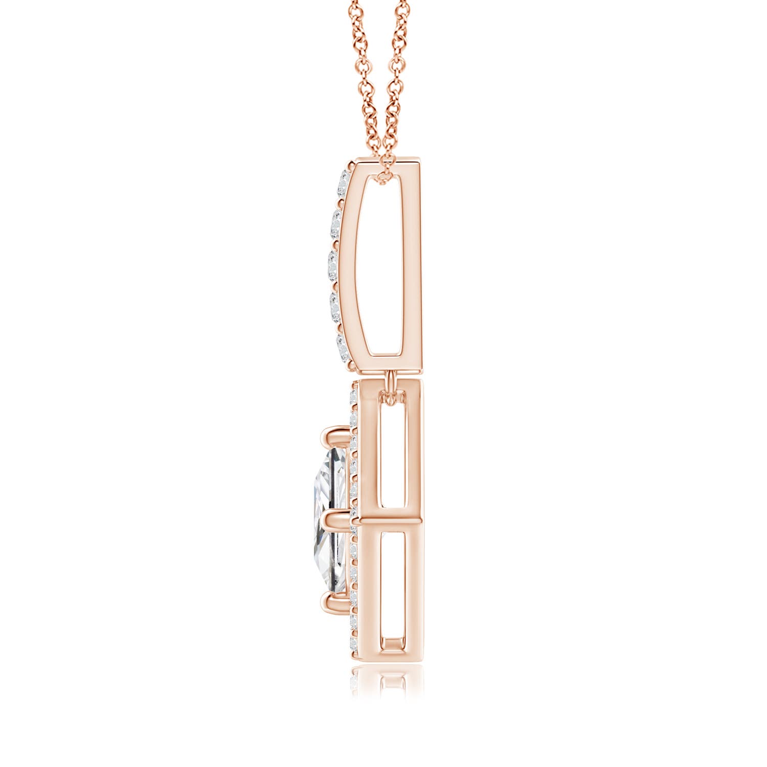 H, SI2 / 1.01 CT / 14 KT Rose Gold