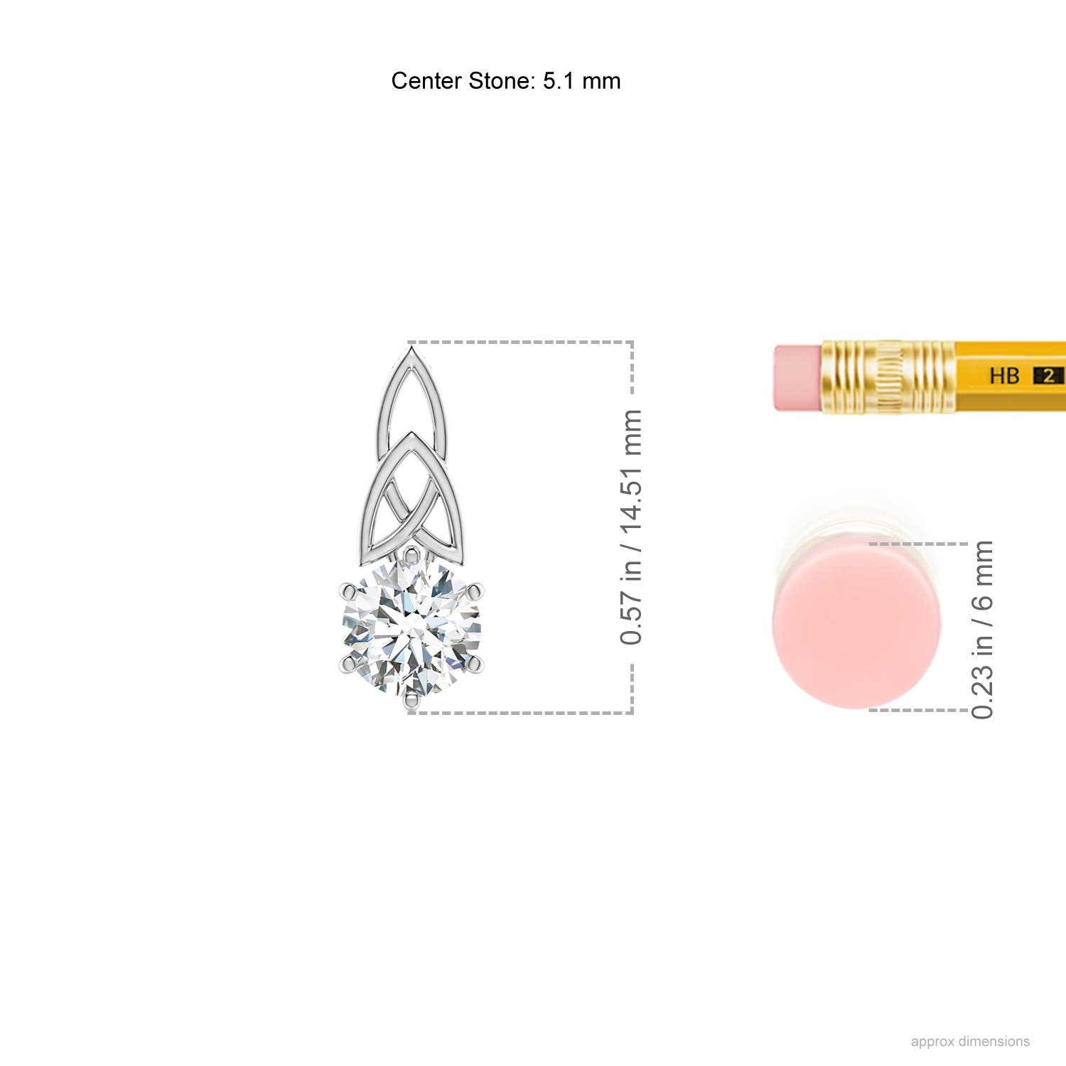 F-G, VS / 0.5 CT / 14 KT White Gold