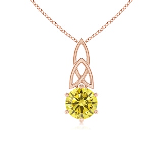 Round Fancy Intense, VS2 Yellow Diamond