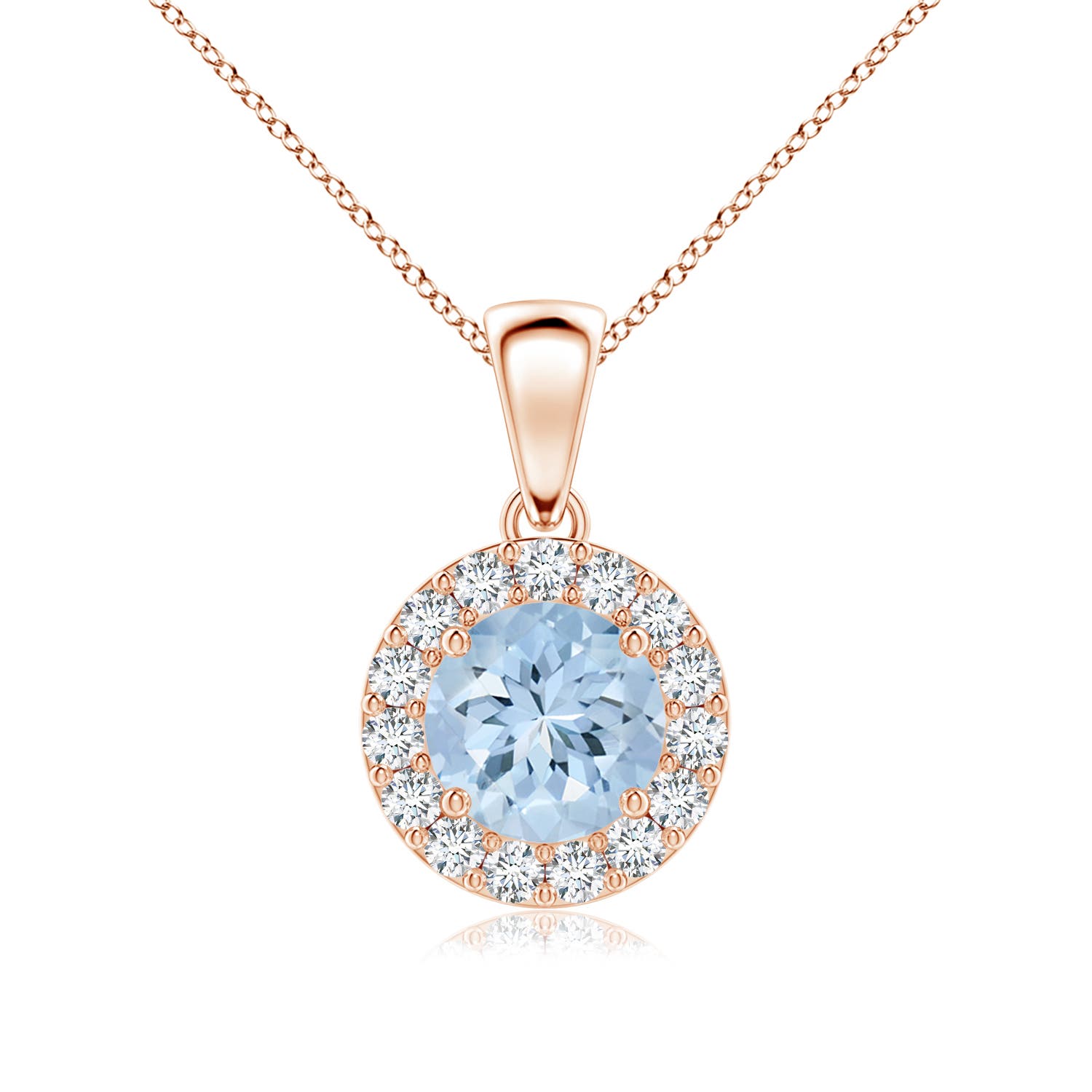 AA - Aquamarine / 0.93 CT / 14 KT Rose Gold