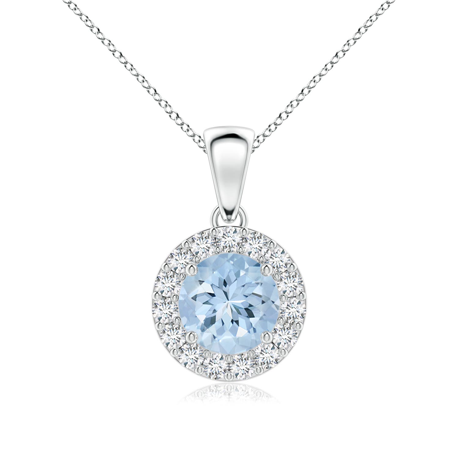 AA - Aquamarine / 0.93 CT / 14 KT White Gold