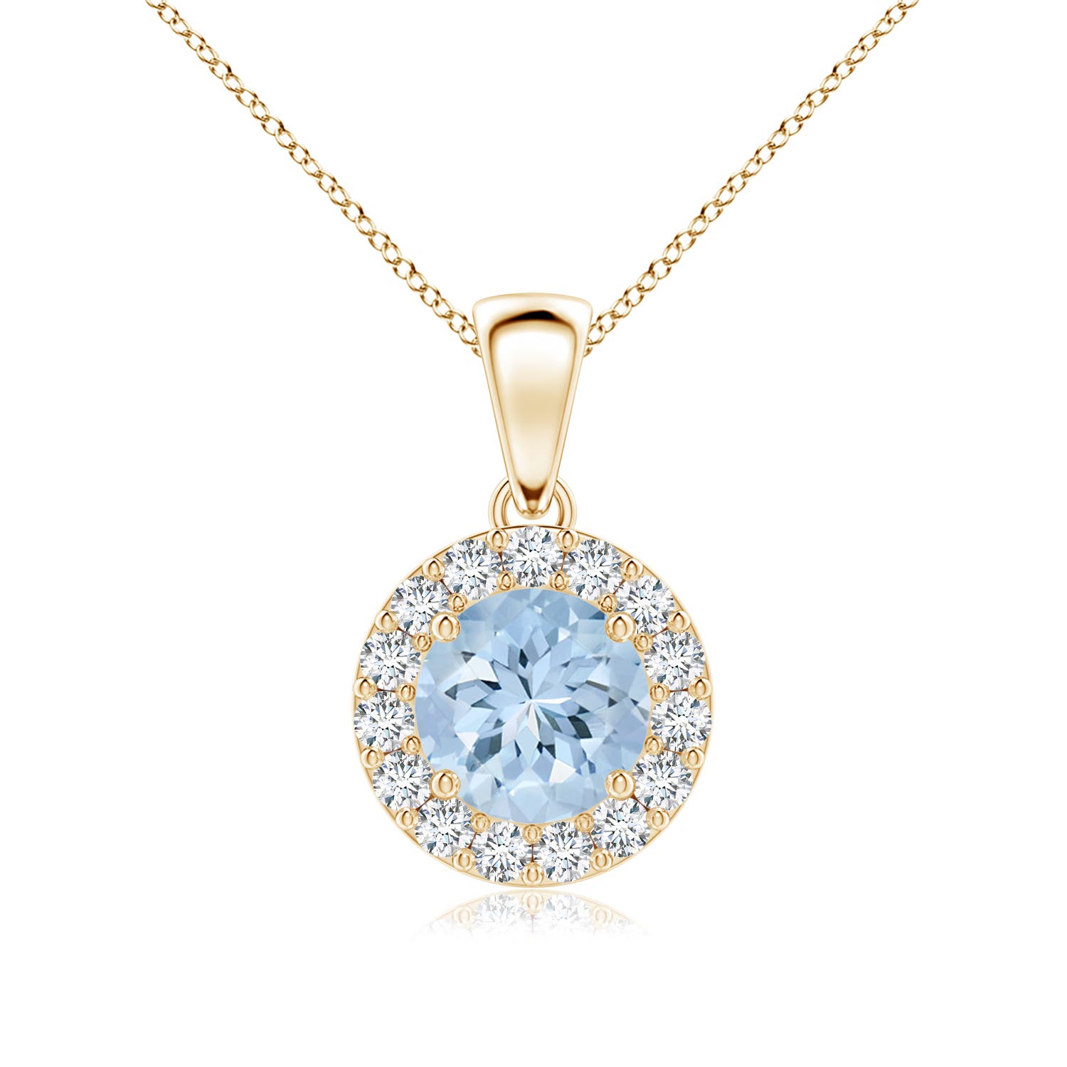 AA - Aquamarine / 0.93 CT / 14 KT Yellow Gold