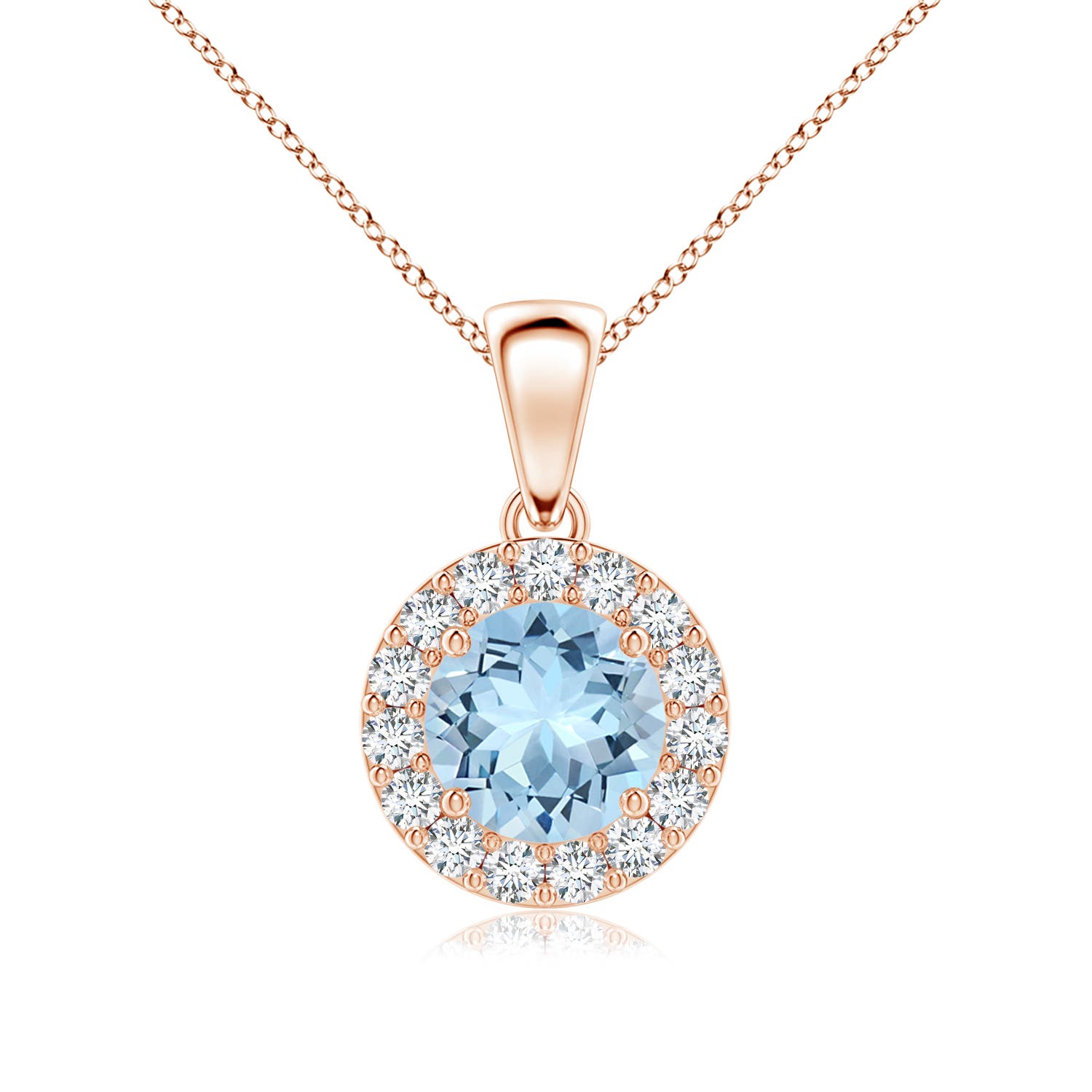 AAA - Aquamarine / 0.93 CT / 14 KT Rose Gold