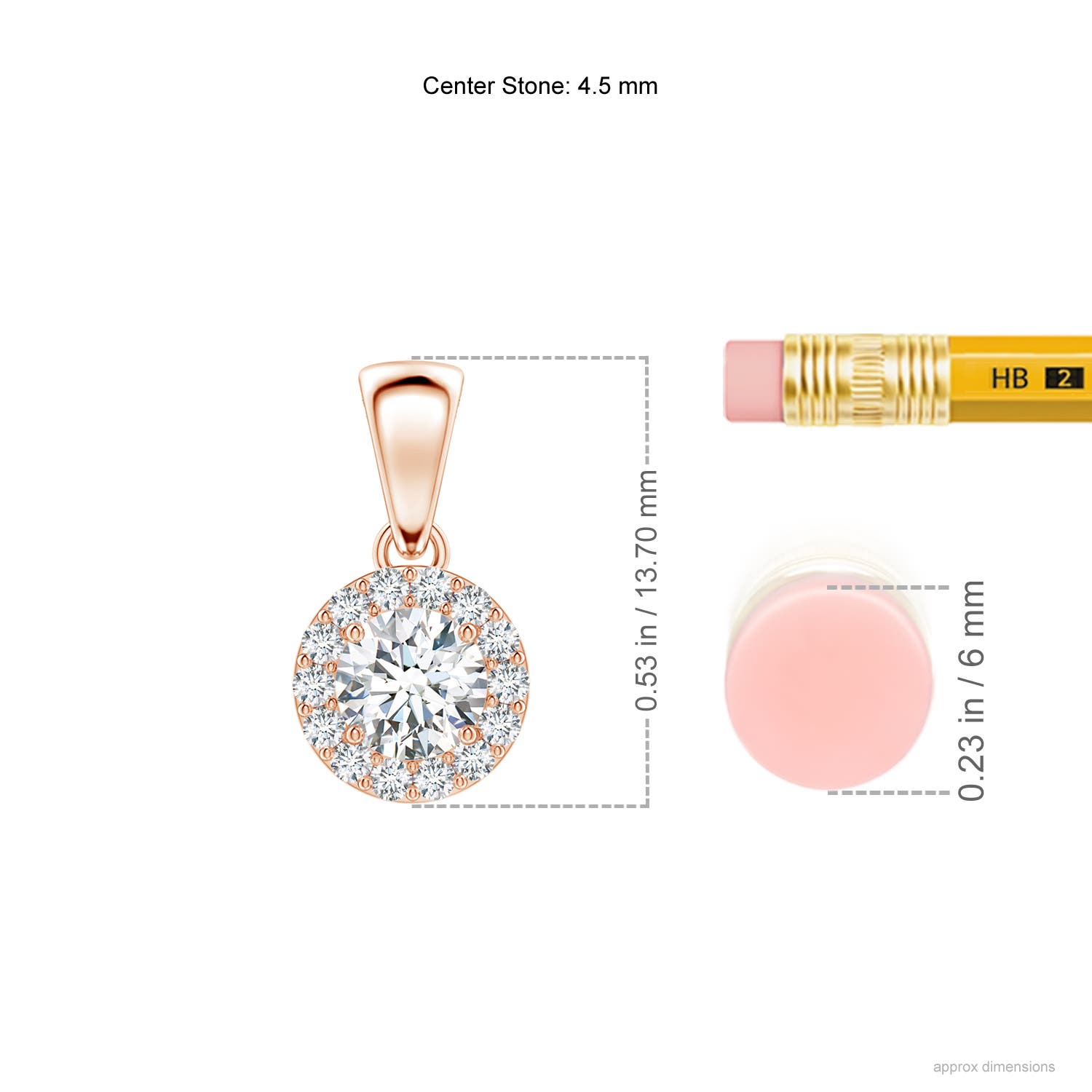 G, VS2 / 0.5 CT / 14 KT Rose Gold