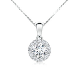 Halo Diamond Necklaces & Pendants