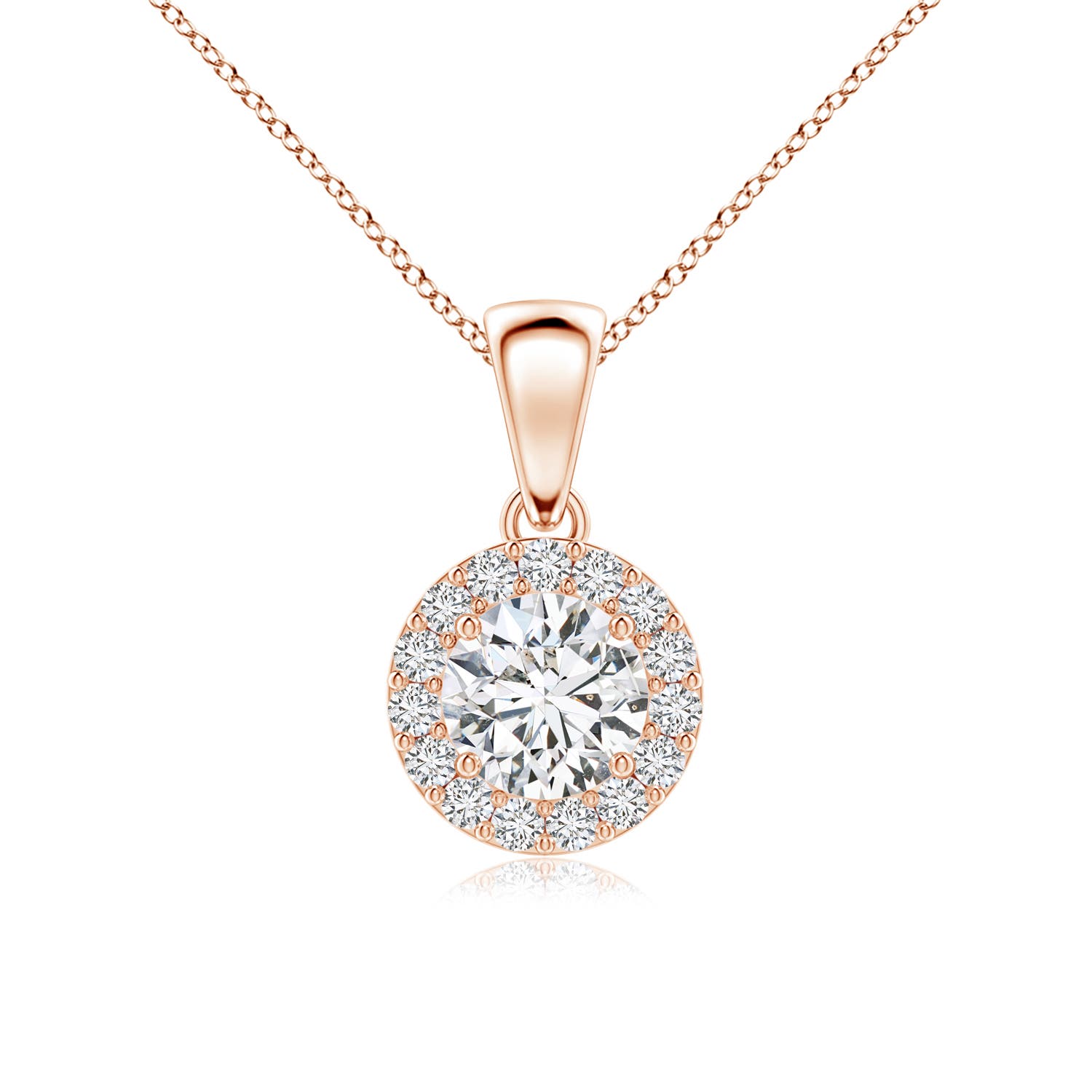 H, SI2 / 0.76 CT / 14 KT Rose Gold