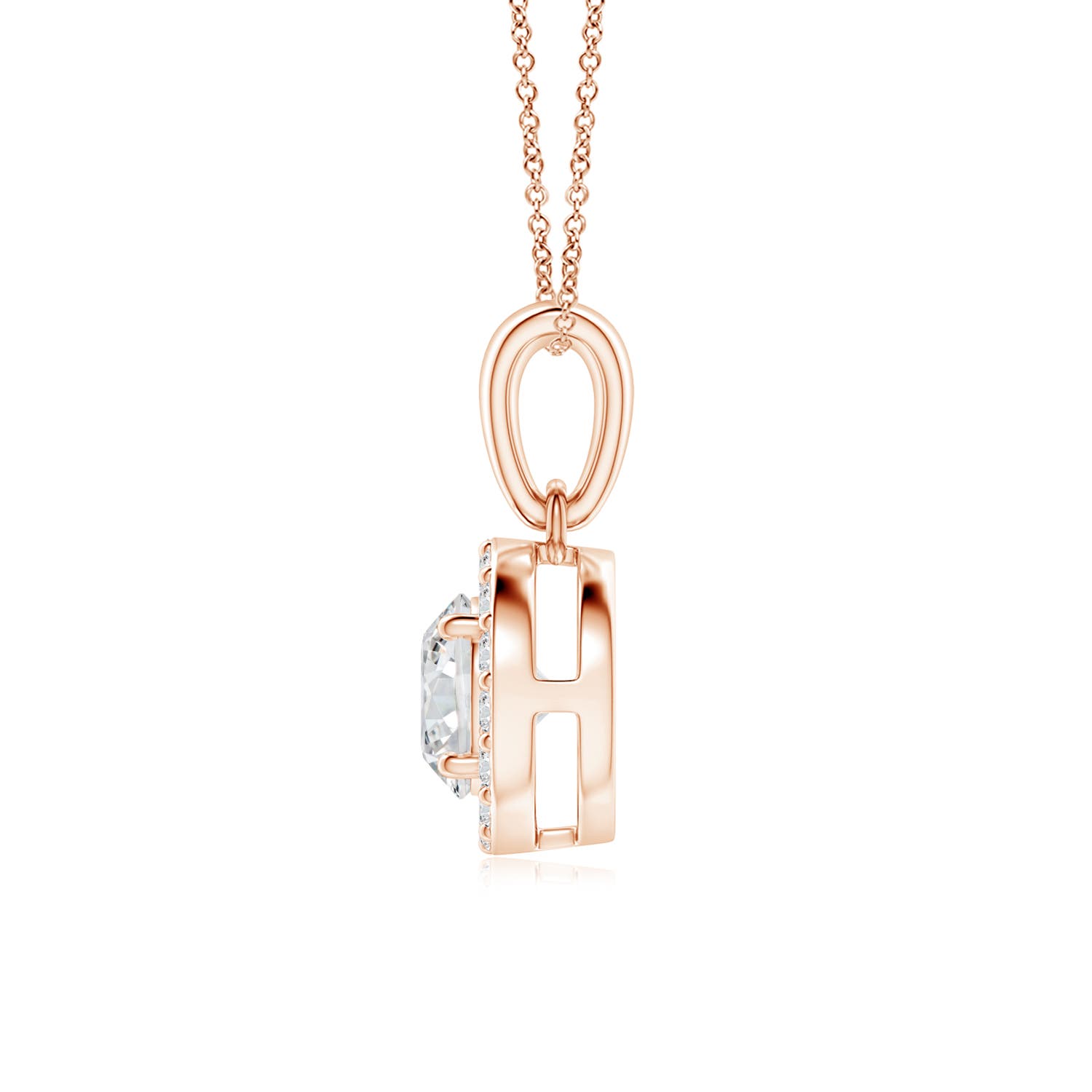 H, SI2 / 0.76 CT / 14 KT Rose Gold