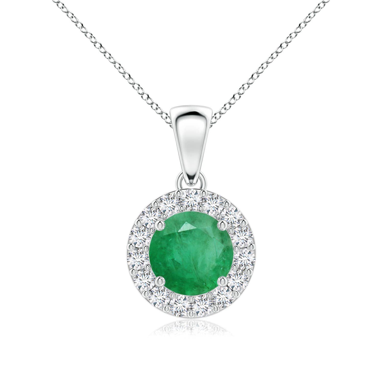 A - Emerald / 0.96 CT / 14 KT White Gold