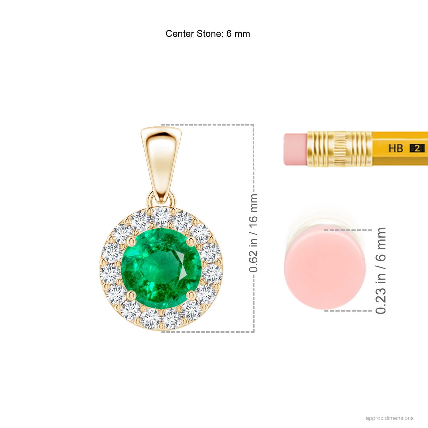 AAA - Emerald / 0.96 CT / 14 KT Yellow Gold