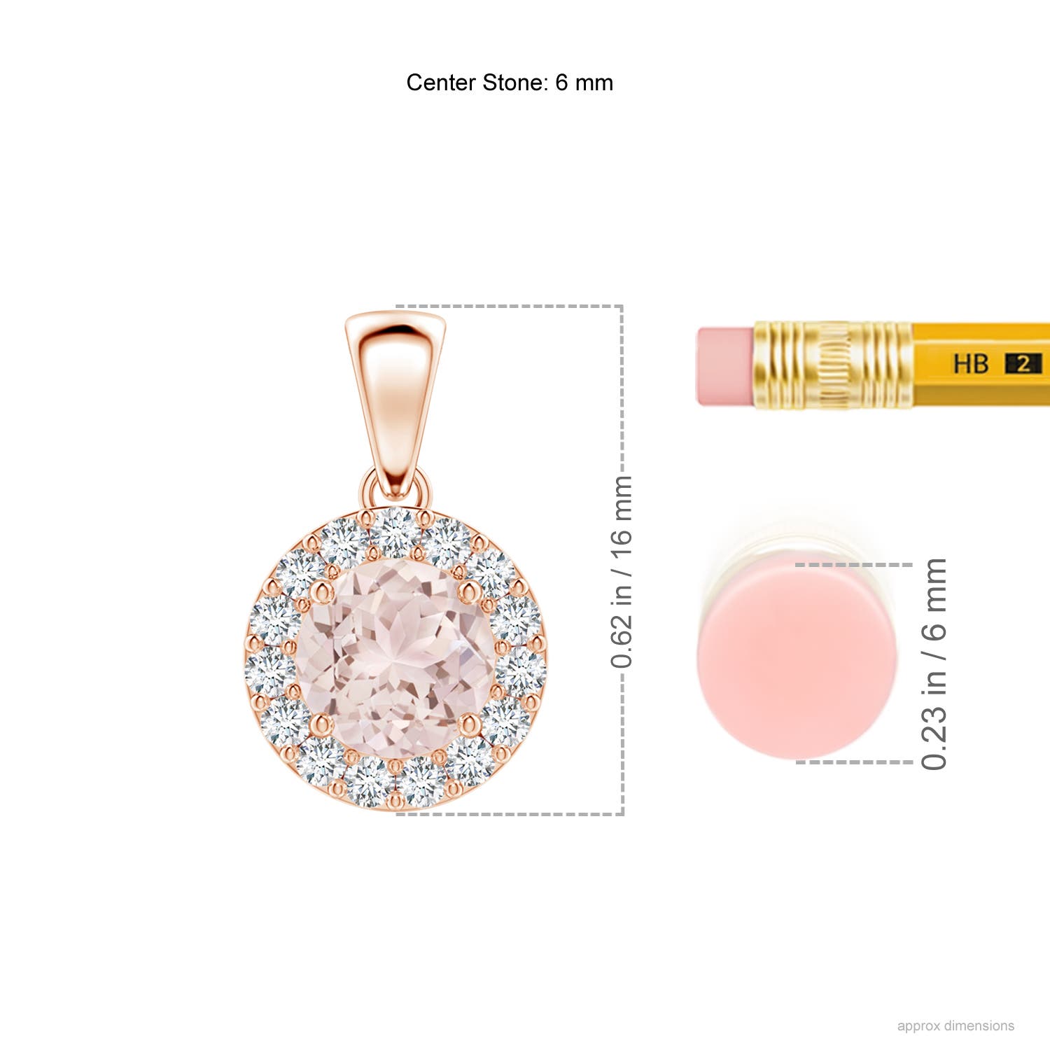 A - Morganite / 0.91 CT / 14 KT Rose Gold