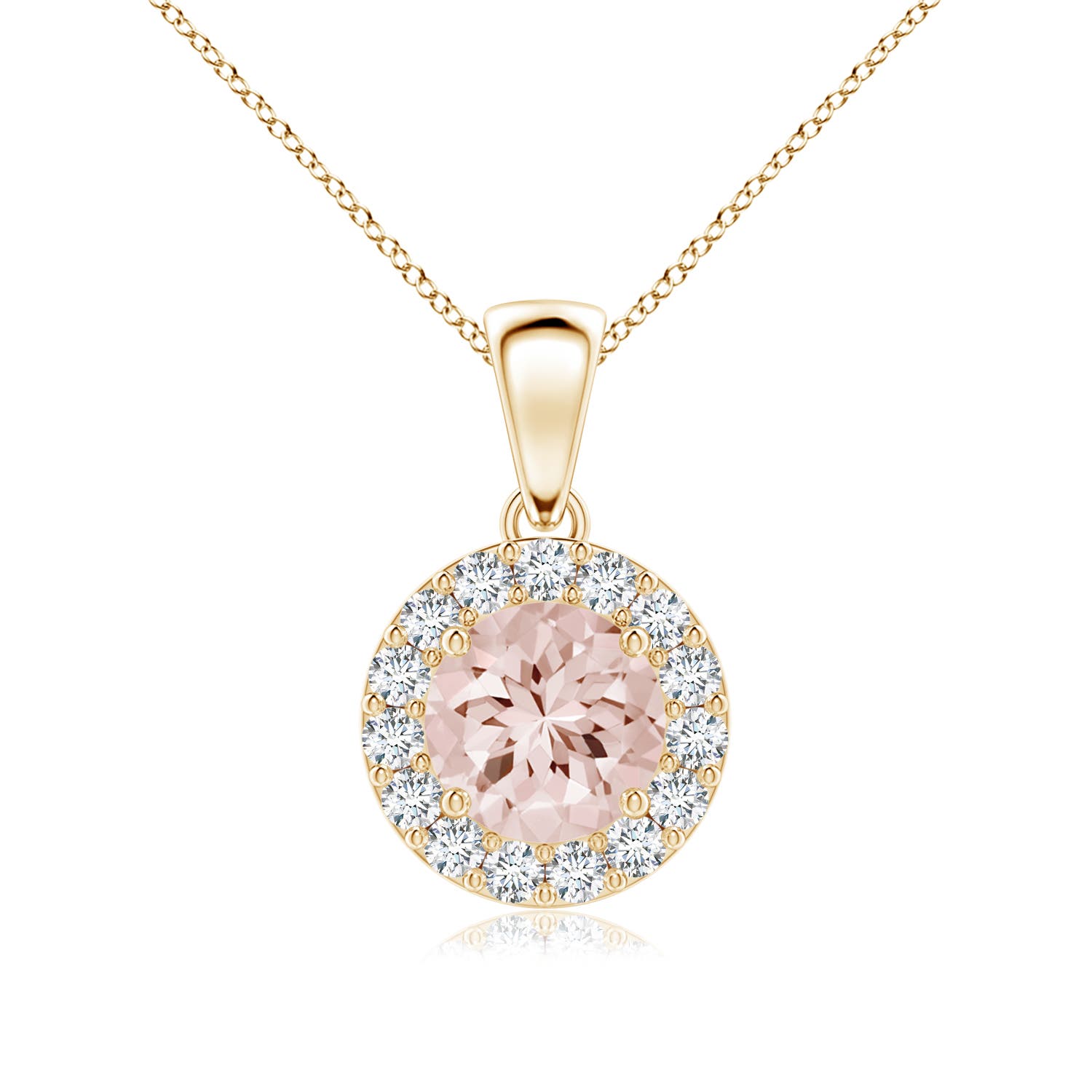 AA - Morganite / 0.91 CT / 14 KT Yellow Gold