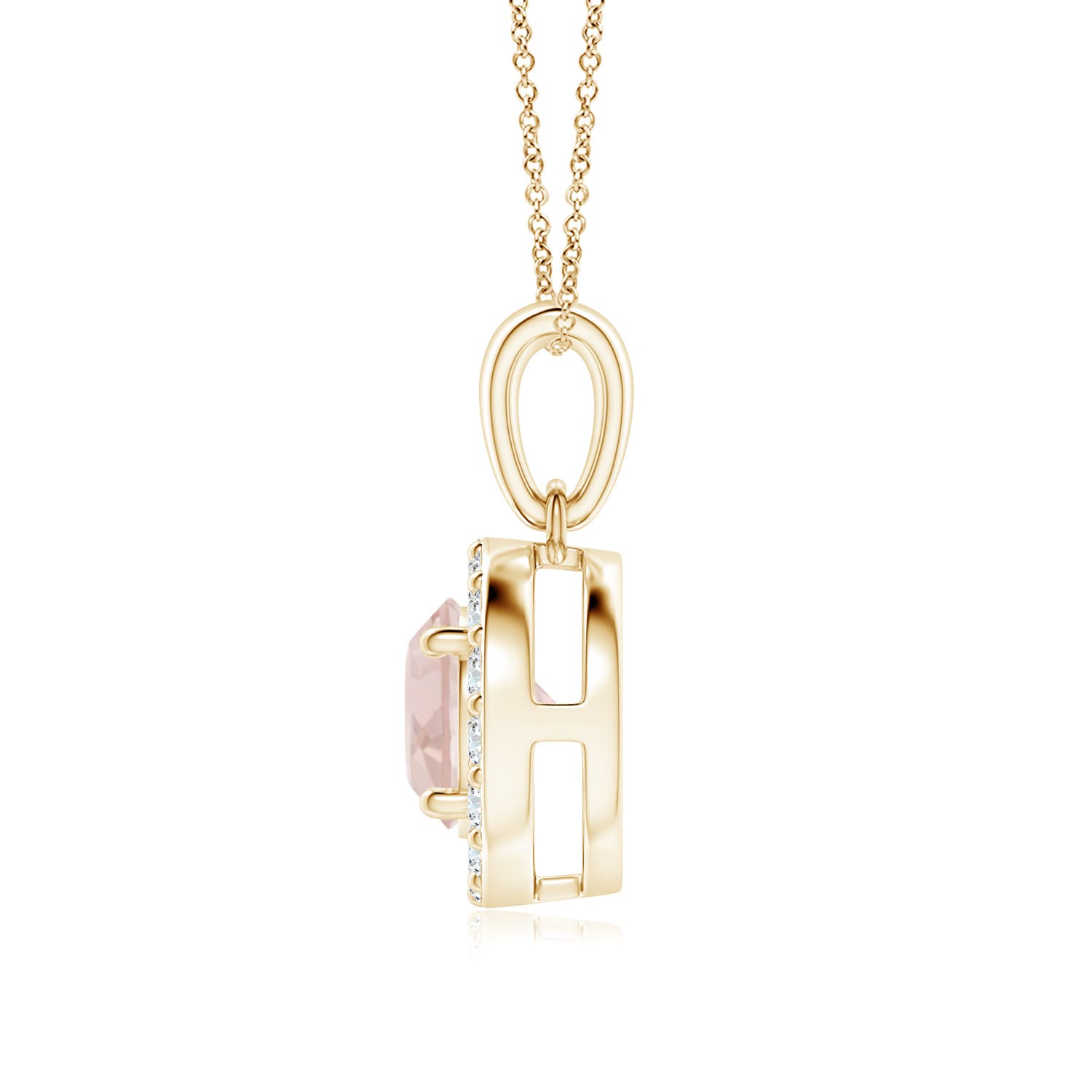 AA - Morganite / 0.91 CT / 14 KT Yellow Gold