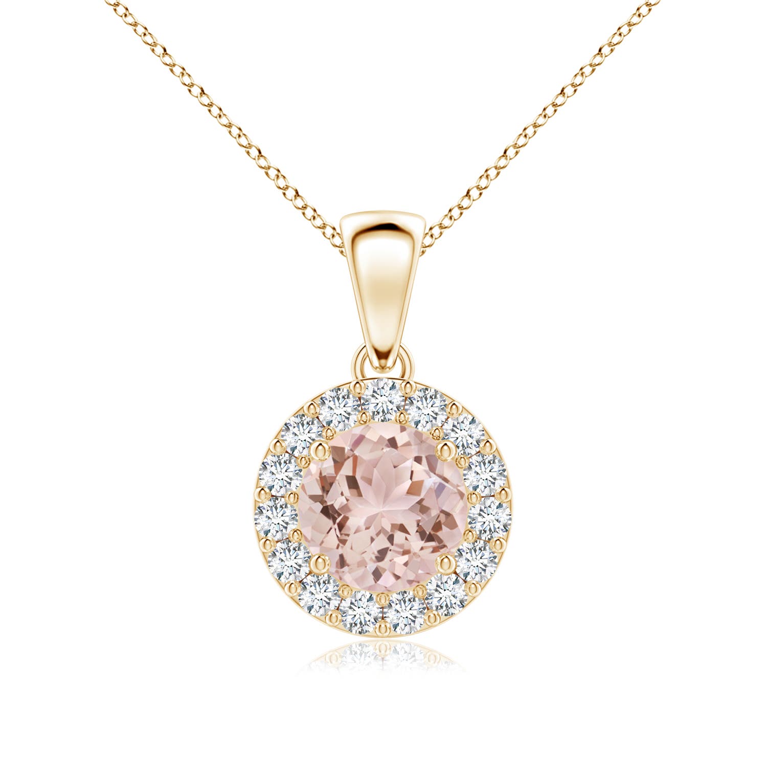 AAA - Morganite / 0.91 CT / 14 KT Yellow Gold