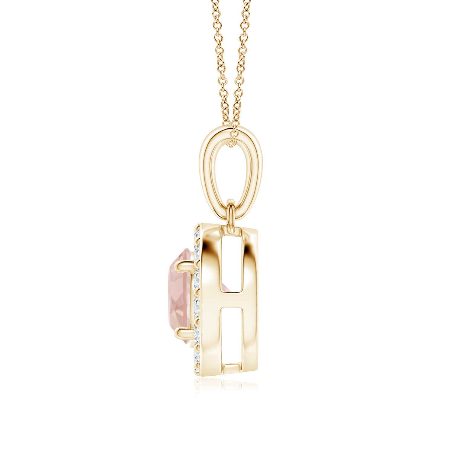 AAA - Morganite / 0.91 CT / 14 KT Yellow Gold