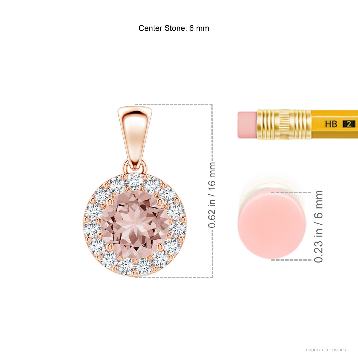 AAAA - Morganite / 0.91 CT / 14 KT Rose Gold