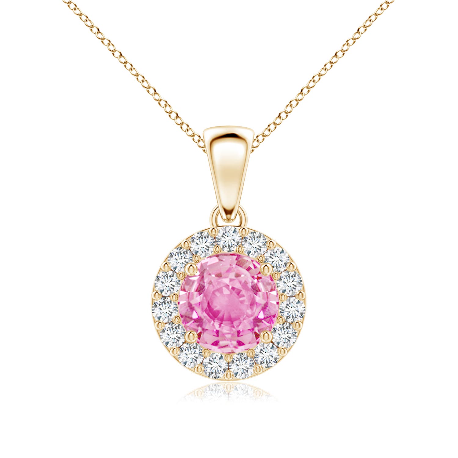 A - Pink Sapphire / 1.21 CT / 14 KT Yellow Gold