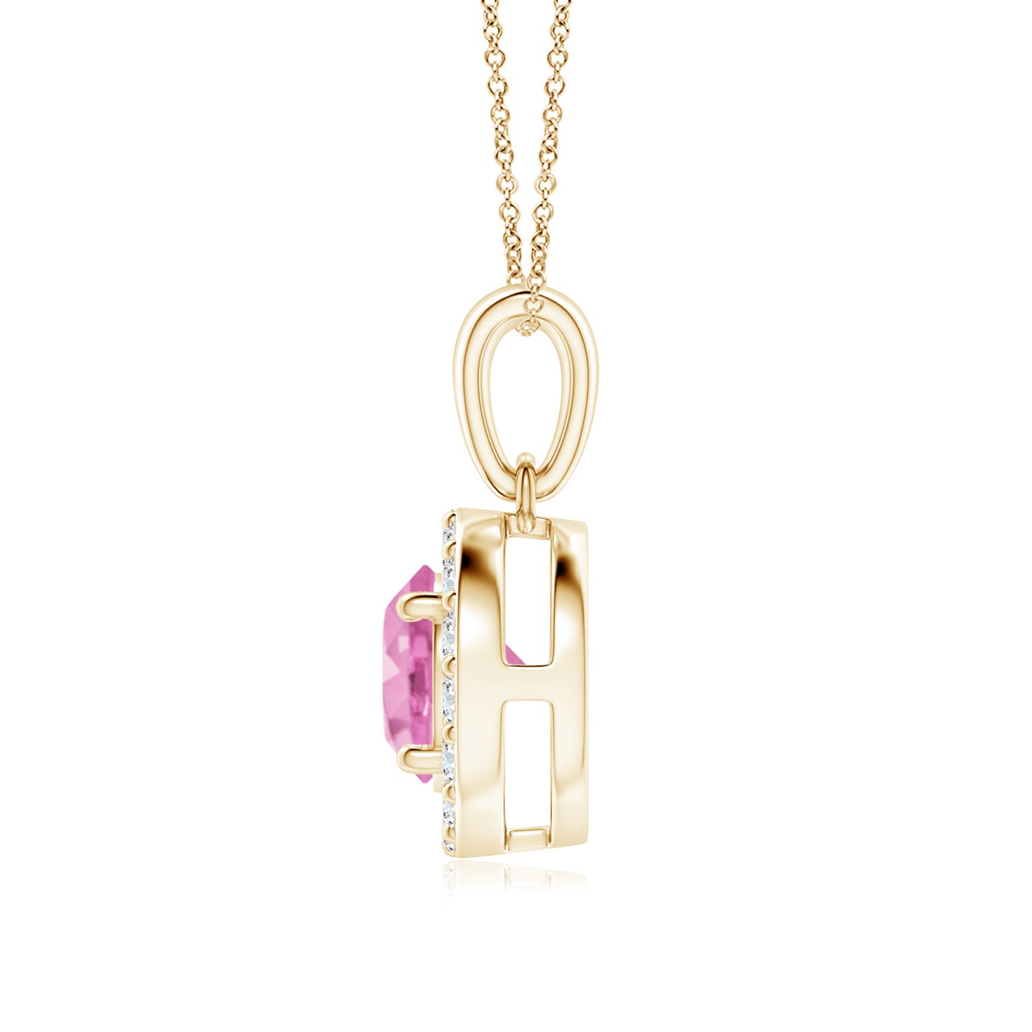 A - Pink Sapphire / 1.21 CT / 14 KT Yellow Gold