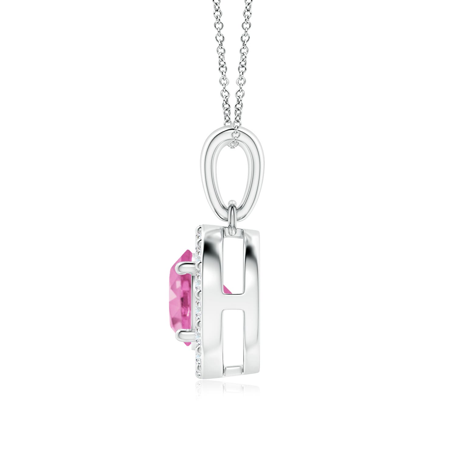 AA - Pink Sapphire / 1.21 CT / 14 KT White Gold