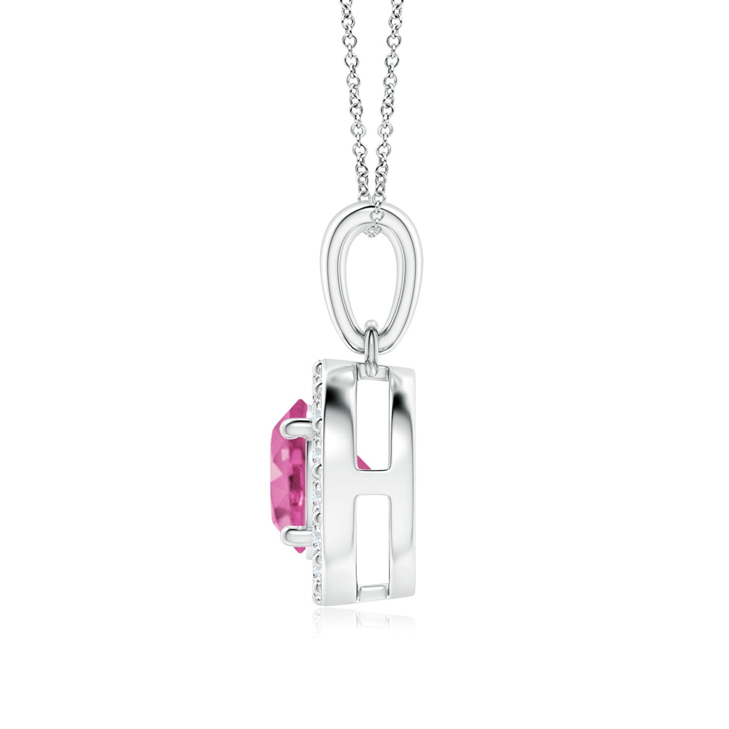 AAA - Pink Sapphire / 1.21 CT / 14 KT White Gold