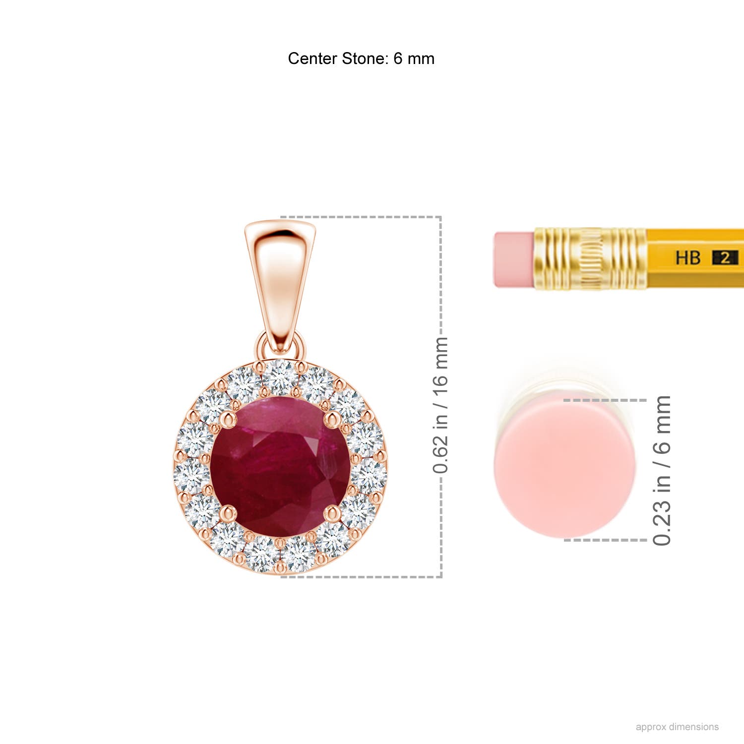 A - Ruby / 1.21 CT / 14 KT Rose Gold