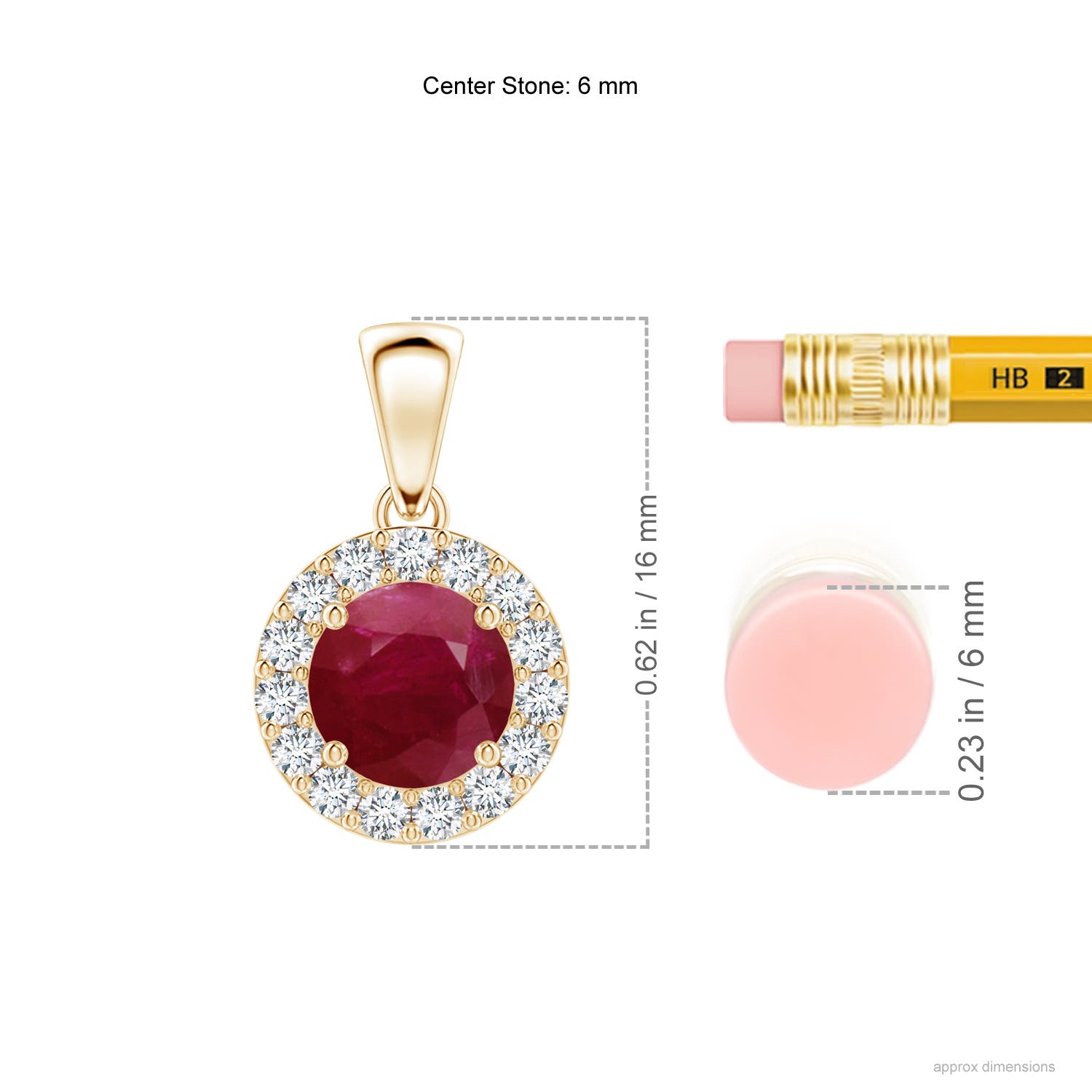 A - Ruby / 1.21 CT / 14 KT Yellow Gold