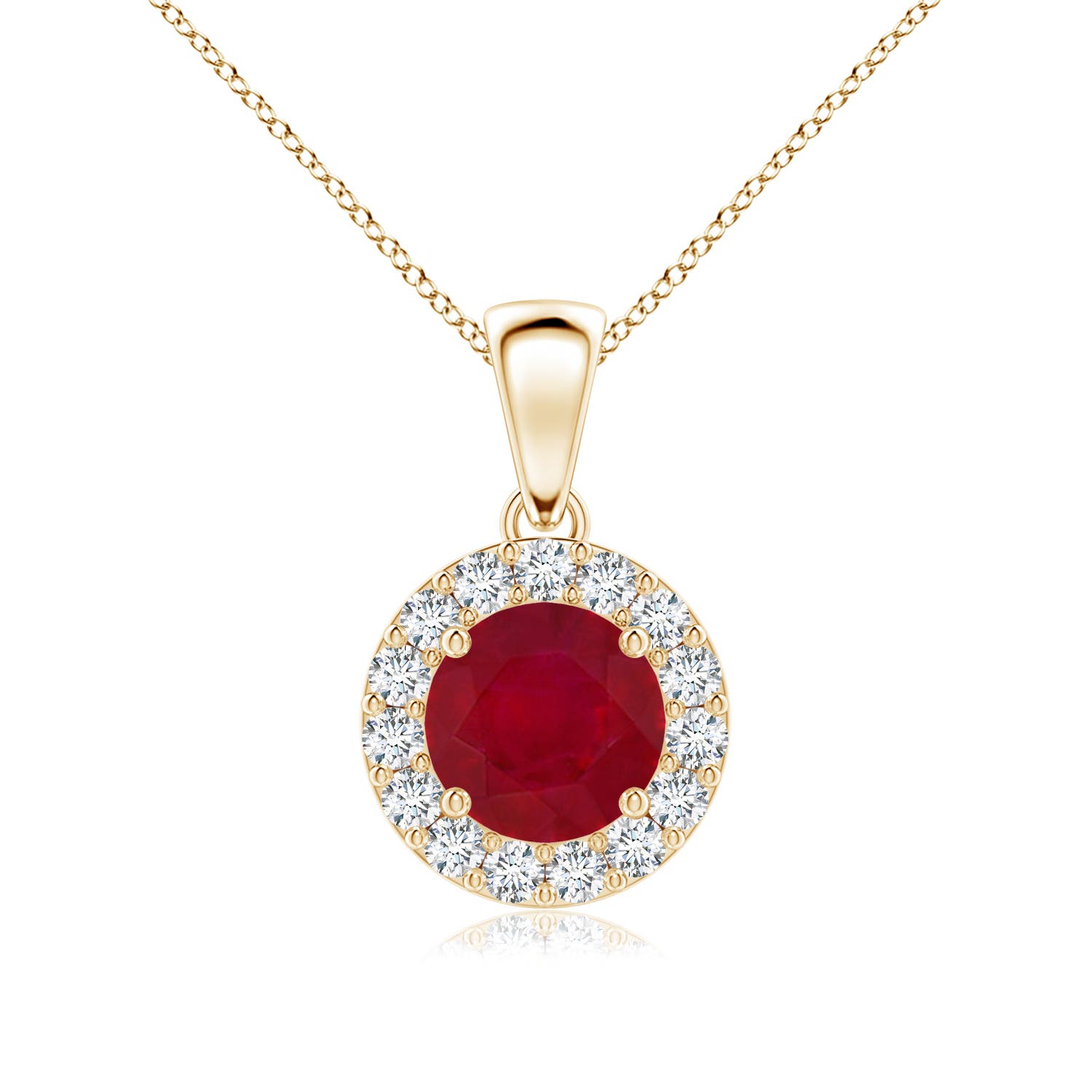 AA - Ruby / 1.21 CT / 14 KT Yellow Gold