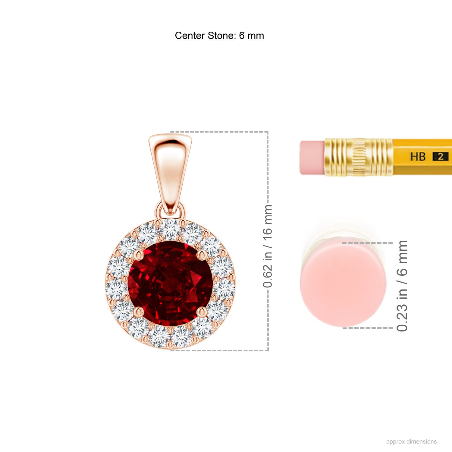 AAAA - Ruby / 1.21 CT / 14 KT Rose Gold