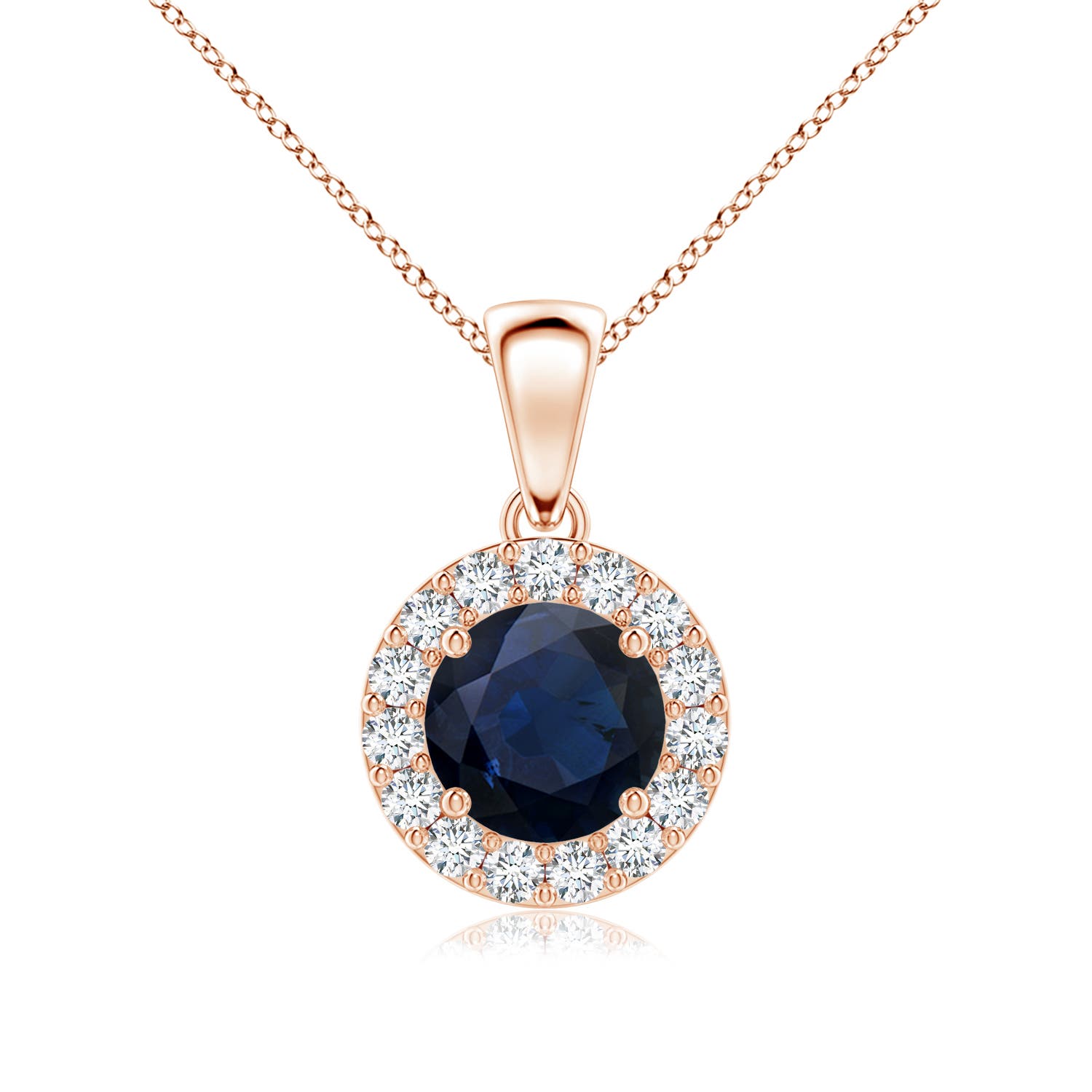 A - Blue Sapphire / 1.21 CT / 14 KT Rose Gold