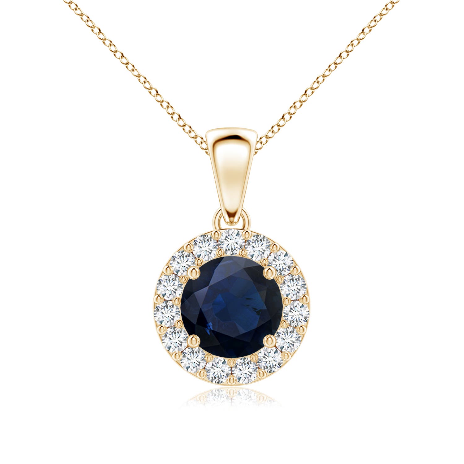 A - Blue Sapphire / 1.21 CT / 14 KT Yellow Gold