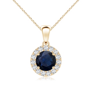 Round A Blue Sapphire