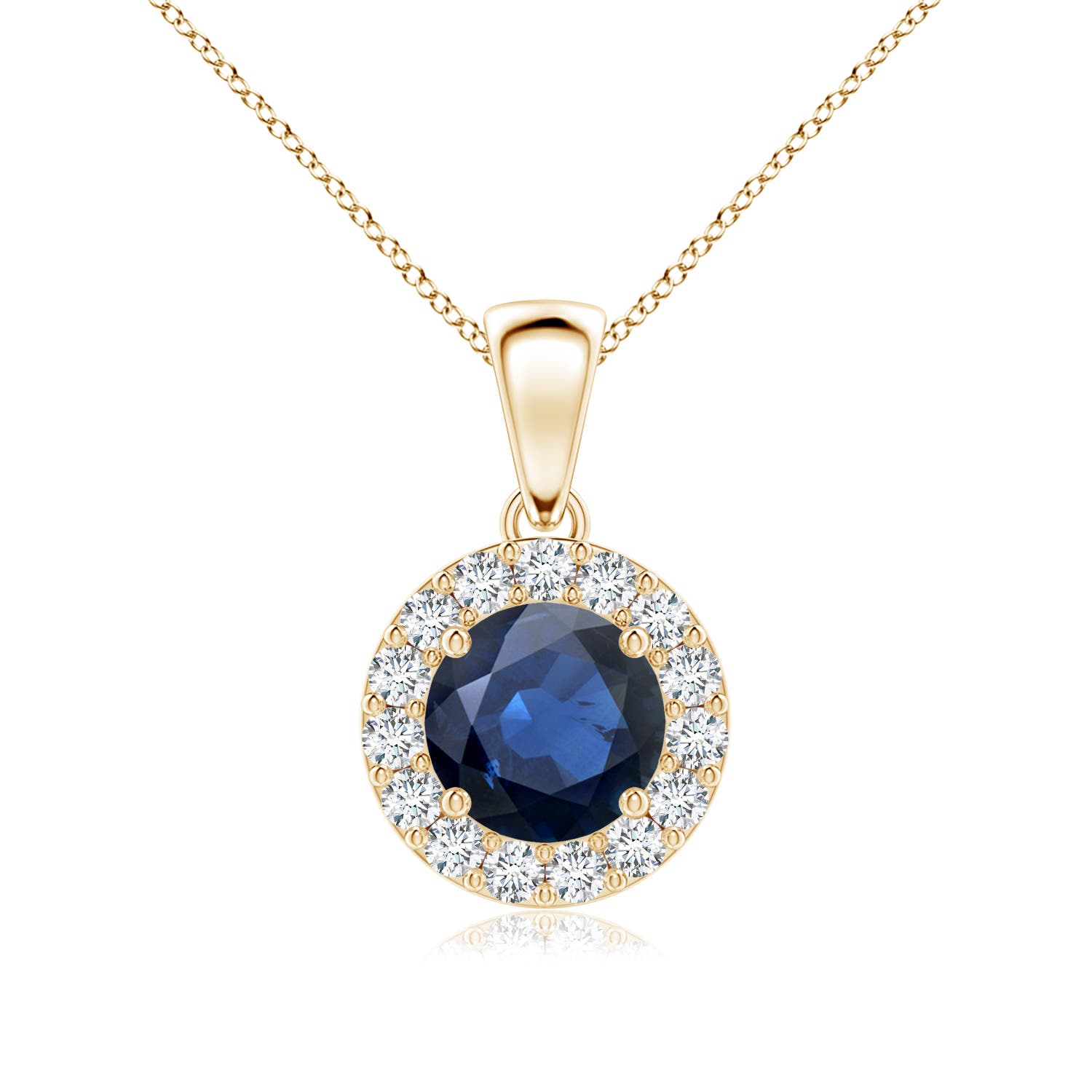 AA - Blue Sapphire / 1.21 CT / 14 KT Yellow Gold