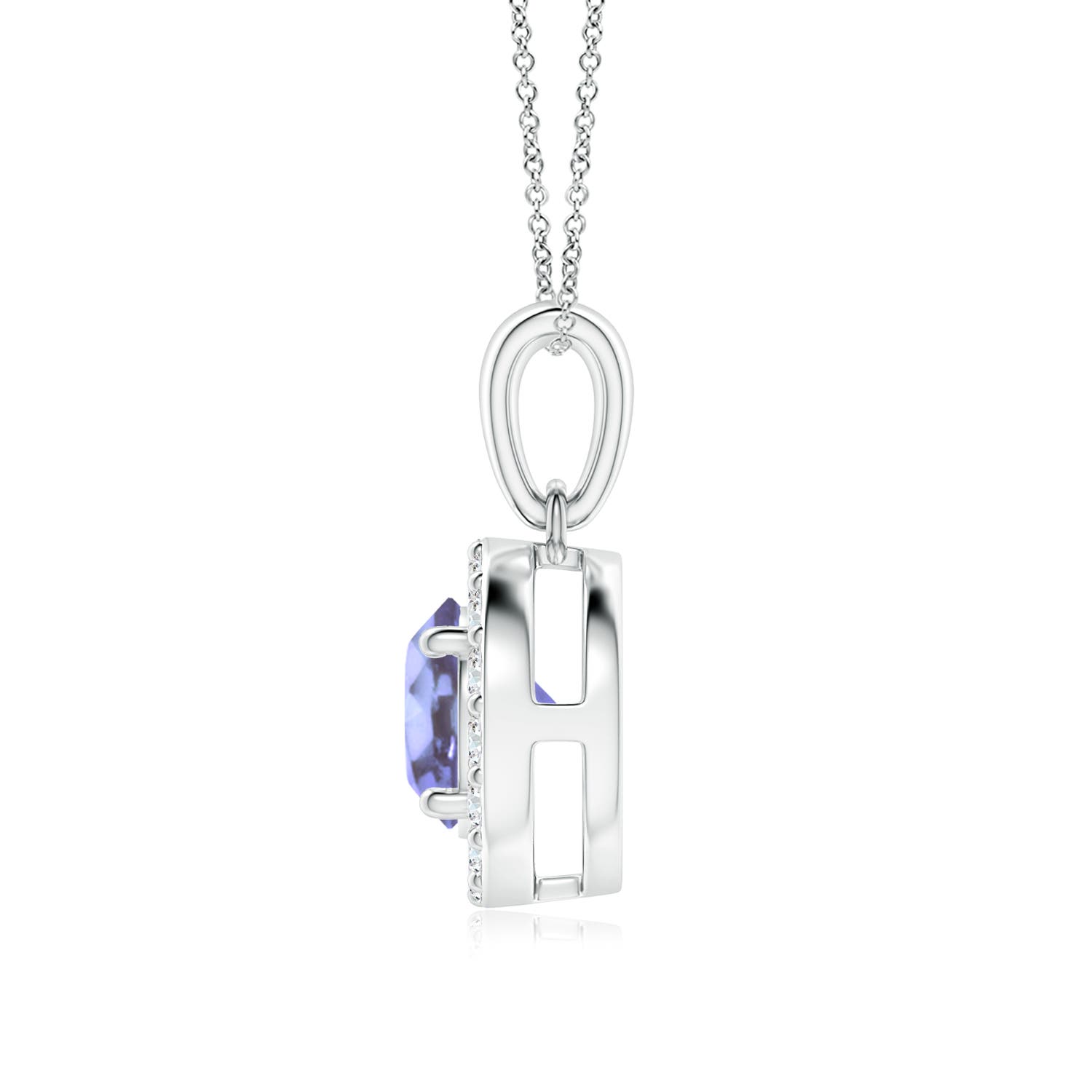 A - Tanzanite / 1.11 CT / 14 KT White Gold