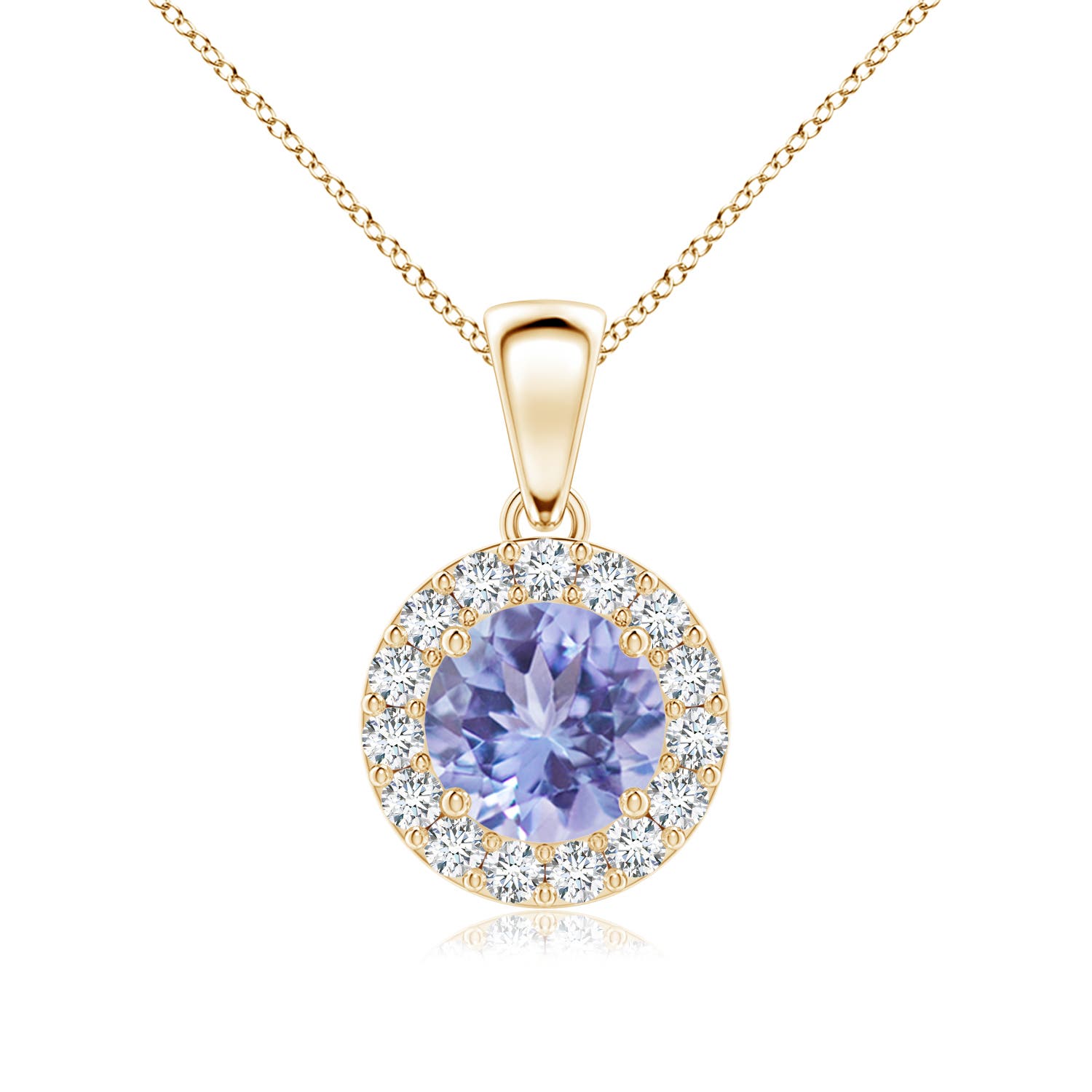 A - Tanzanite / 1.11 CT / 14 KT Yellow Gold