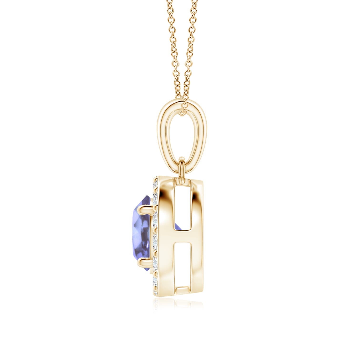 A - Tanzanite / 1.11 CT / 14 KT Yellow Gold