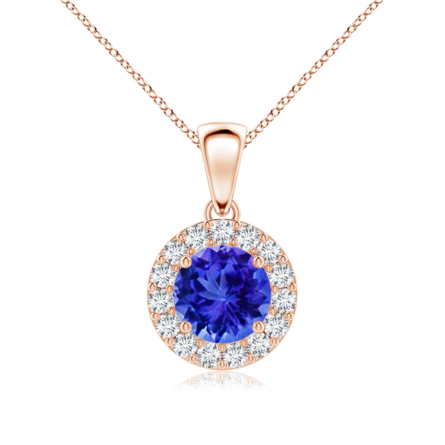 AAA - Tanzanite / 1.11 CT / 14 KT Rose Gold