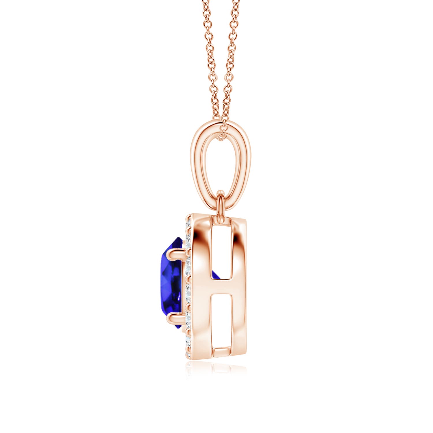 AAA - Tanzanite / 1.11 CT / 14 KT Rose Gold