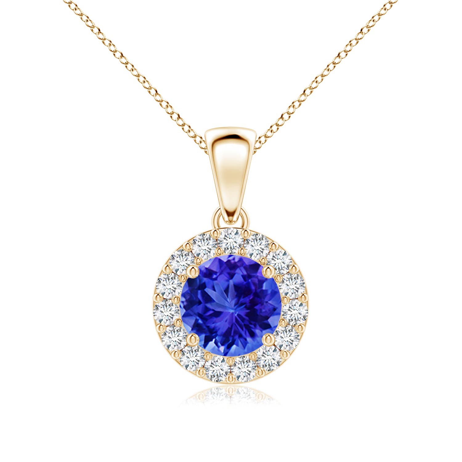 AAA - Tanzanite / 1.11 CT / 14 KT Yellow Gold