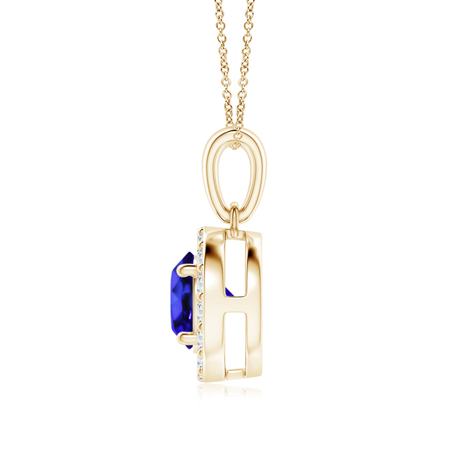 AAA - Tanzanite / 1.11 CT / 14 KT Yellow Gold